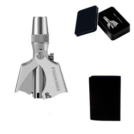 FREHOMEE Manual Nose Hair Trimmer for Man & Woman,No Battery Required,Trimmer for Nose,Ear,Moustache and Whiskers Hair,Waterproof,Stainless Steel with Brush,Nasal Clippers (4-Professional Model)