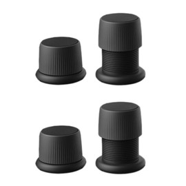 SagaSave 4Pcs Adjustable Furniture Bed Risers, 1.6-2.5 inch Anti Slip Couch Risers Bed Risers for Sofa Bed Table Chair Lifts (Black)