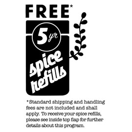 Kamenstein Heritage 16-Jar Revolving Countertop Spice Rack Organizer with Free Spice Refills for 5 Years