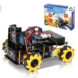 Smart Robot Camera Car Kit, 4WD Remote Control Car Compatible with Arduino IDE, Electronic Programming Project/STEM Education/Science Coding Kit for 12+ Teens & Adults Unique Gifts