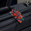 Cecilie Flowers Pattern Luggage Card Suitcase Carry-On ID Tag