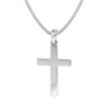 trendor Men's Necklace with Cross Pendant 925 Silver Cross Chain