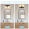 BrkNit 2 Light Modern Bathroom Light Fixtures Over Mirror, Black