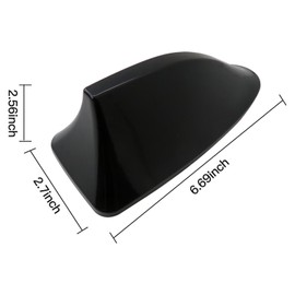 2024 Upgrade Shark Fin Antenna 17x6.5cm Replacement for 2016 Hyundai Elantra GLS Sedan 4-Door 1.8L 1797CC l4 Gas (Black)