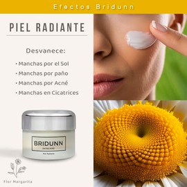 Crema Anti manchas Despigmentante Facial BRIDUNN SKINCARE Correctora Quita Manchas Oscuras y Solares en Rostro y Cara. Extractos naturales Aclara y...