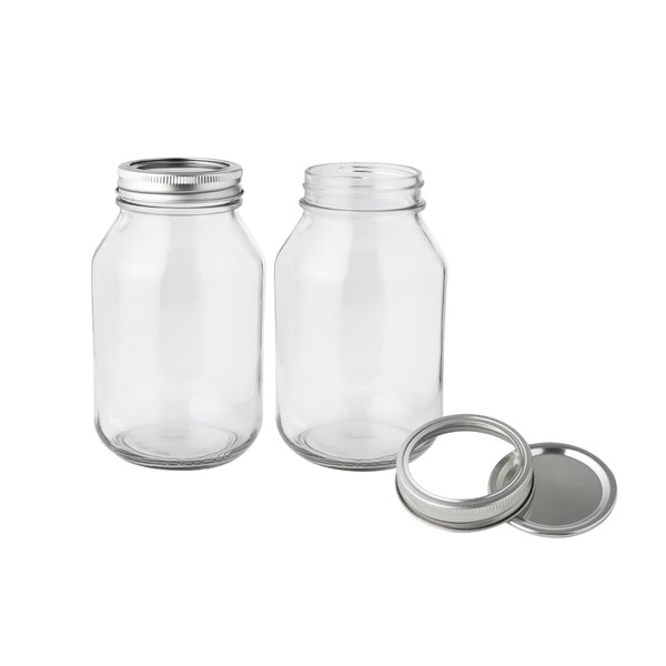 FastRack Regular Mouth Glass Mason Jars |32 oz - Pack