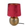 Reality Leuchten Sophia R50821010 Table Lamp Ceramic Gold-Coloured Velvet Shade