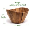 Lipper International Acacia Wave Bowl