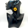 Handmade Sun Flower Earrings - Daisy Earrings - Spring Earrings