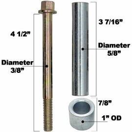 Parts 4 Outdoor Aftermarket Deck Wheels and Hardware Kit 3Pk Deck Wheel Kit for Toro Titan Timecutter 1-603299 98-7912 98-7913 323-23