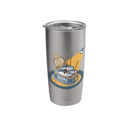 Canned Sardines Tinned Fish Men Women Sardine Decor Sardines Stainless Steel Insulated Tumbler
