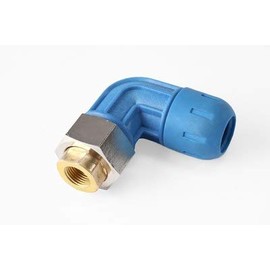 RAPID AIR FASTPIPE FEMALE NPT REDUCING ELBOW ADAPTER FOR 1" FAST PIPE TUBING, 90 DEGREE FOR COMPRESSED AIR PIPING PIECE (F2093 1/2" FNPT)