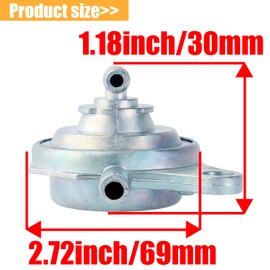 parrshop Bomba de combustible Gas interruptor de apagado Válvula Petcock para carburador Carb Para Gy6 50 Cc 60 Cc 80 Cc 125 Cc 150 Cc 200 cc 250 cc motor ATV Scooter Go Kart ciclomotor chino 2 P