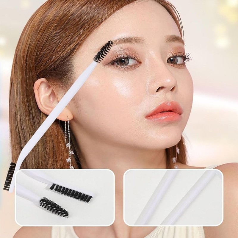 Eyebrow Brush Professional Double Eyebrow Eyelash Shaper Eyebrow Brush and