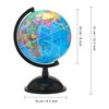 Topglobe Educational World Globe 20cm Swivel Rotating Desk Top Globe