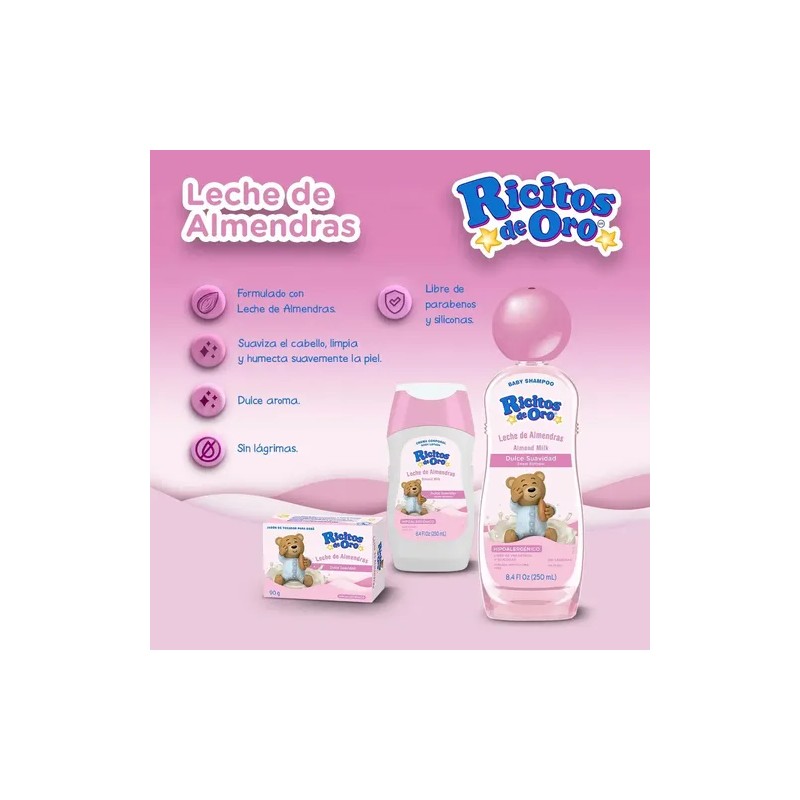 Ricitos De Oro Baby Shampoo Leche De Almendras 250ml