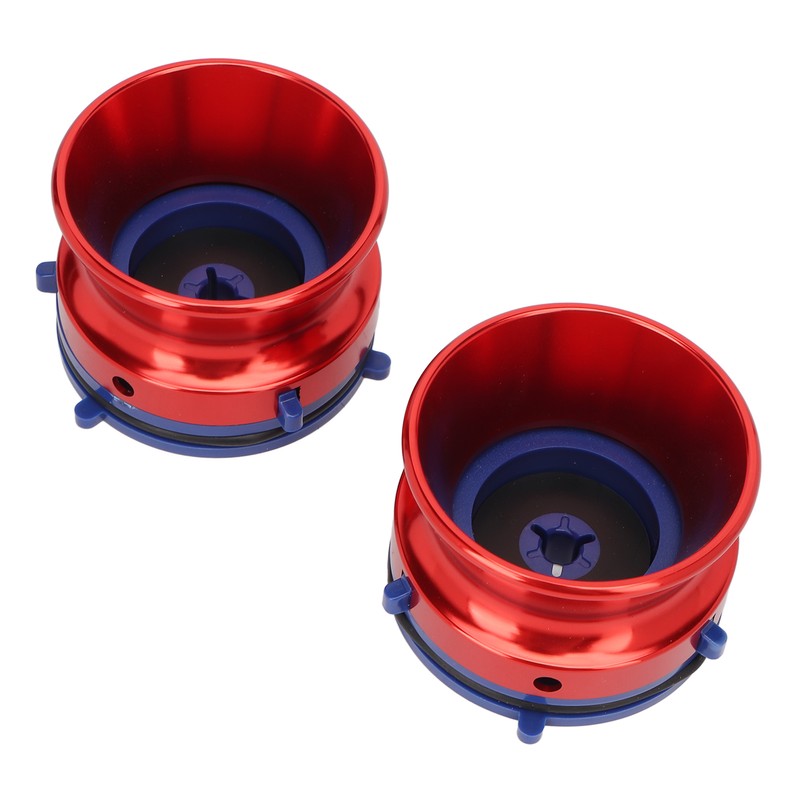 1 Pair NAB Hub Adapters Polished Aluminum Alloy Universal Loading