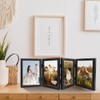 4 Picture Frames Collage 12.5 x 17.5 cm Folding Black