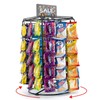 Chip Rack Display Stand 5 Tier 60 Clips 360° Rotation
