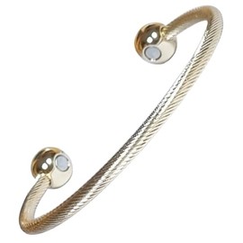 Generic Magnetic Torque Bangle with Ball end, Gold