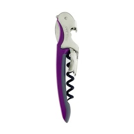 Franmara Soft-Touch Murano Two-Step Waiter Corkscrew with Nonstick Spiral (Purple)