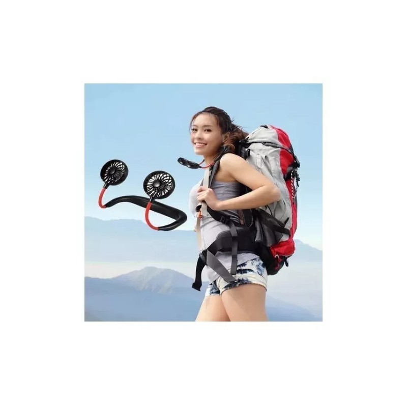 Molin Dollins Ventilador Cuello Colgante Portatil Usb Recargable Ligero