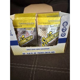 Sqwincher Fast Pack Electrolyte Liquid Sport Hydration Drink LEMONADE 50 BOX