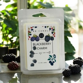 3 PACK Blackberries Blackberry Fruit Wax Melts 3 Pack Made with Essential Oils, Strong Scented Soy Wax Cubes, Clean Ingredients, Long Lasting Fragrance, Made in USA Citrus