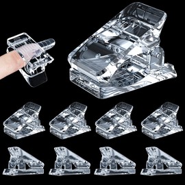 Beloving Beloving 10Pcs Nail Tip Clips, Nail Extension Gel Quick Building Nail Tips Clip for Nail Kit False Nail Tips and Dual Forms Manicure Nail Art Tools