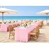 6 Packs Pink Spandex Table Clothes for 8 Ft Tables