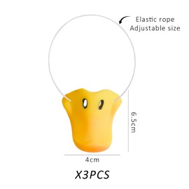 CYNOSURETECH 3 Pack Duck Masks, Duck Costume Masks, Funny Duck Masks, Cosplay Duck Masks, Mask Show Props (Yellow)