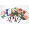 Suoirblss Set of 4 Elegant Vintage Chinese Fan Dancing Fan
