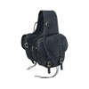 Tough 1 Soft Leather Saddle Bag Black