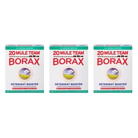 Borax 20 Mule Team Detergent Booster & Multi-Purpose Household Cleaner Box, 65 Oz (Pack of 3)