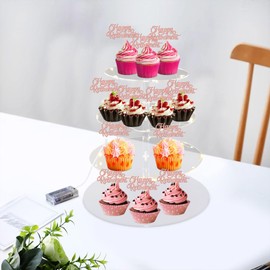 30 piezas de decoraciones para magdalenas de jubilación feliz con purpurina, con texto en inglés "I'm Retirado", decoraciones oficiales para magdalenas jubiladas, decoración para fiestas de cumpleaños, decoración de pasteles, suministros de oro rosa