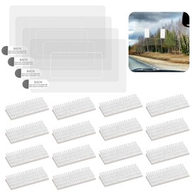 Gosknor EZ Pass/IPass/IZoom/SunPass Toll Tape, Including 16pcs Dual-Lock Adhesive Strips (8 Sets) & 4pcs Static Films Easy to Install & Swap Transponder Mounting Tag Peel and Stick Kit