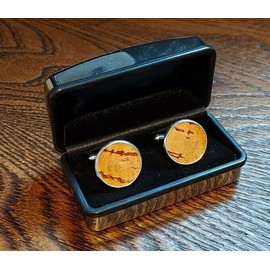 "Handmade" Cork Cufflinks - Handmade Recycled Wine Cork Cuff Links