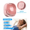 RJVW Small USB Desk Fan,3 Speeds Portable Mini Cooling Table