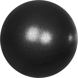 Pilates Ball 9 Inch Small Exercise Ball Mini Yoga Ball Workout Balls for Stability, Barre, Fitness, Bender, Core Training, Improves Balance (Black)