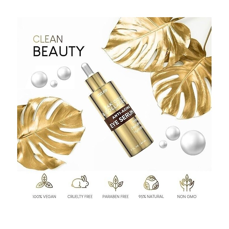 AZURE 24K Gold & Collagen Anti Aging Eye Serum -