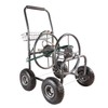 Garden Hose Reel Cart，Equipped with 10-inch air tire wheel,humanized crank