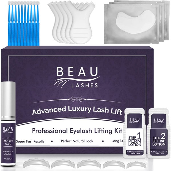 Lash Lift Kit For Professionals - For Perming, Curling and Lifting Eyelashes | Semi Permanent Salon Grade Supplies For Beauty Treatments | Includes Eye Shields, Pads and Accessories