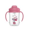 Dr. Brown's Vaso entrenador 9oz. con popote rosa