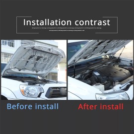 car-attention Black Strut Gas Lifter Hood Damper Kit Strut Kit Fit For Toyota Tacoma 2005-2015