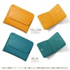 Blanpom bp-1046 Women's Bifold Wallet, Leather, Cowhide Leather, Mini Wallet,