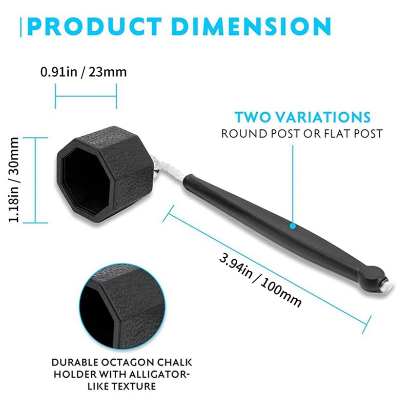 2X BCB Pool Cone Snooker Chalk Holder - -in Pocket