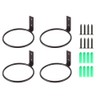 Sivya 4 Pack 4in Flower Pot Holder Ring Wall Mounted