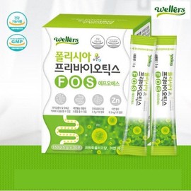 Wellers 웰러스 온가족 장건강 폴리시아 프리바이오틱스 FOS 30포 1개월분 포도맛 Wellers Whole Family Gut Health Polysaccharide Prebiotics FOS 30 Sachets 1 Month Supply Grape Flavor