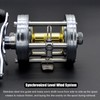 CAMEKOON X-Tribe Round Baitcasting Fishing Reel, Synchronized Level Wind System,