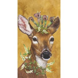 Paperproducts Design 3412107 Guest Towel with Woodland Princess Design by Vicki Sawyer, 5 x 8", Multi